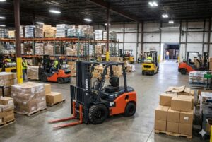 Tailift Smart Forklift in a warehouse environment