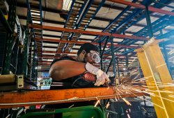 worker with welding