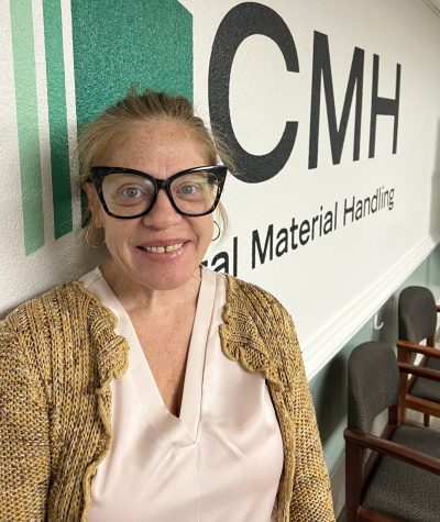 Photo of Laura Kimbal in the CMH Office.