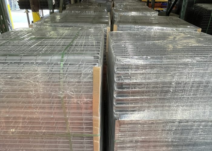 new wire decks stacked in plastic