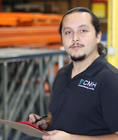 Coastal Forklift and Racking Warehouse/Installation Manager Sebastian Lagos.